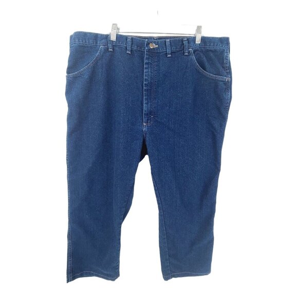 Wrangler Men's Straight Leg Jeans Blue Size 44x30 - Picture 1 of 10
